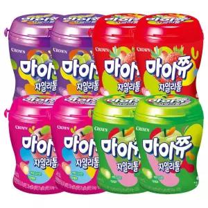 마이쮸자일리톨 포도2개+딸기2개+사과2개+복숭아2개