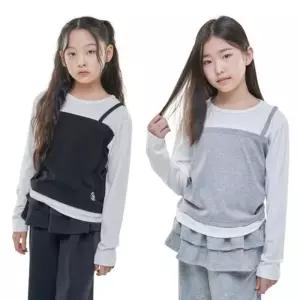 [러브비쥬엔젤]주니어 여아 조끼 레이어드 티셔츠 917호 가을