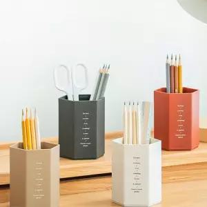 육각 수납 책상 정리 연필꽂이