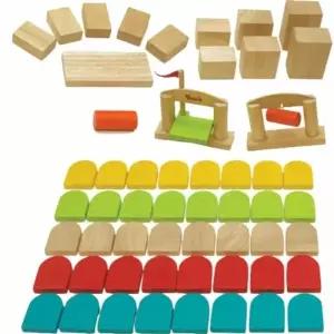 ( )도미노블록 영유아선물 나무블럭 목재블럭 도미노장난감 목재장난감