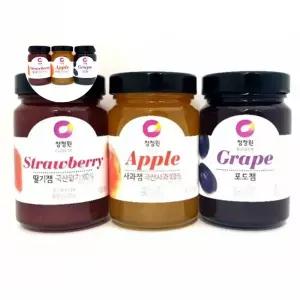 잼 청정원 토스트 식빵 딸기잼 사과잼 포도잼 1개