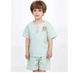 [레노마 이너웨어]엘리가모 남아 베티 CP체크 5부 잠옷 GR MD1SM38275_HDD