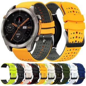 Zeblaze Stratos 4 3 2 스포츠 시계용 22mm 실리콘 스트랩 Vibe 7 Pro Btalk Pro/Plus GTS Ares 팔찌