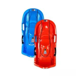 국내생산 고급 눈썰매 / 방향조절 가능 / 핸드 브레이크 기능 / 강화 플라스틱 썰매