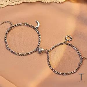 우정 아이템 패션 팔찌 학생 커플 선물 하트 우정템 실버