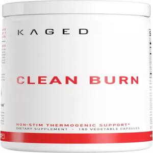 케이지드 클린 번 캡슐 맛 없음 열 생성 체중 관리 신진대사 촉진 각성제 및 카페인 프리 남녀 보충제