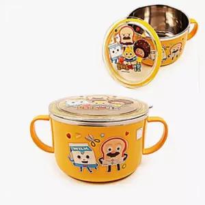 아동 실리콘 브레드이발소 그릇 스텐라면기 밀폐뚜껑 EW958C47