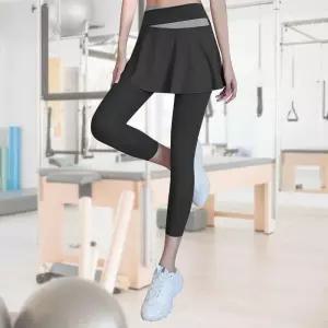 [에스에스_63]레깅스 요가복 트레이닝 운동 스커트 고탄력