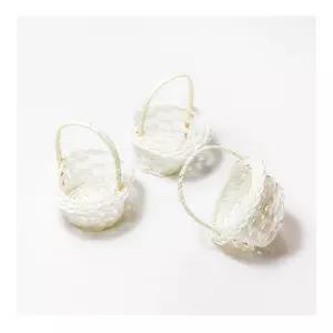 미니 바구니 (1개) 부활절 계란 바구니 사탕 선물 포장 어린이집 행사 이벤트 다용도