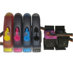 삼성 SL-J1660용 무한잉크공급기 INK-M180 검정, INK-C180 칼라 카트리지 포함