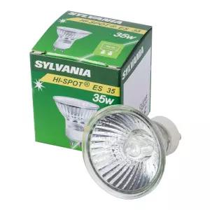 실바니아 35W GU10 220V 캔들워머 램프 HI-SPOT ES 할로겐 전구 매입등 스포트라이트 MR16