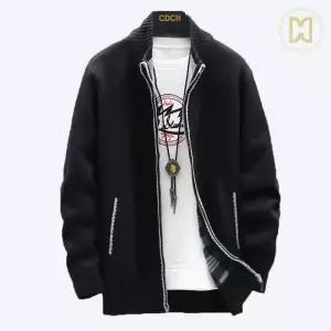 코디코치 남성 무지 가디건 스웨터 기모 니트 집업 점퍼