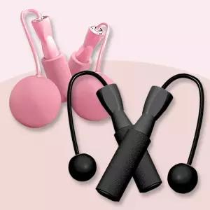 무선 줄넘기 가벼운 중량 줄없는 실내 홈트 집에서 성인 다이어트 투명 안꼬이는 노라인