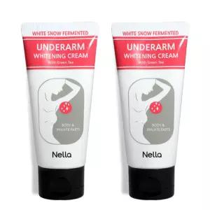 넬라 하얀눈 언더암 화이트닝크림 50g, 2개 /겨드랑이미백 색소침착크림