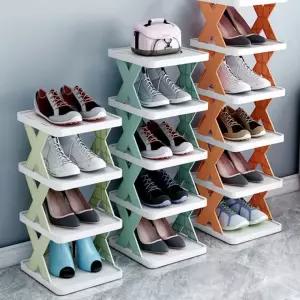 원룸 신발장 신발수납 현관 선반형 간편조립 4단 6단 정리함 슈즈렉