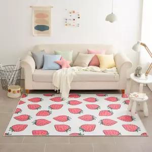 [애끌리아] 딸기 MC 극세사 러그(100x150)