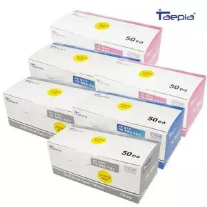 태피아 덴탈마스크 100매 일회용마스크 화이트 블루 핑크 컬러