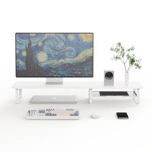 몽상컴퍼니 DS-79 와이드 및 보조 선반 모니터 받침대 높은 받침 스탠드