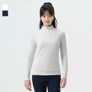 웨스트우드 여성 웨스트우드 자카드 집업 티셔츠_WN3WCTS310