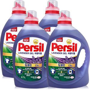 퍼실 딥클린파워젤 라벤더 일반용 본품 2.7L 4개