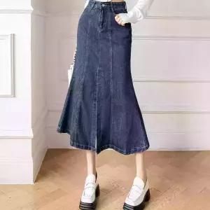 KARRA (77까지)스티치글램데님스커트_A5S0485
