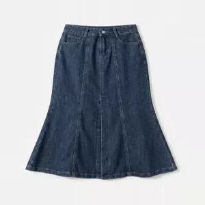 [카라]KARRA (77까지)라인머메이드데님스커트_A5S0449