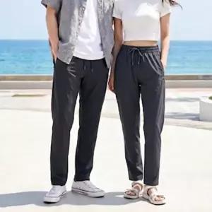 [1개+1개] 냉장고 트레이닝 쿨팬츠 여름 기능성 밴딩 와이드핏 팬츠 2color M~2XL