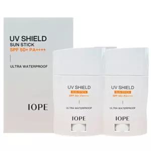 아이오페 UV 쉴드 선 스틱 SPF50+ 20g 2개 자외선차단 워터프루프