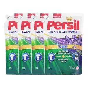퍼실 딥클린 파워젤 라벤더 드럼/일반 겸용 리필 1.5L x4