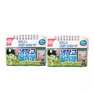 산도깨비 큰 냉장고 탈취제 녹차성분 냉장고 냄새제거 420g x2개