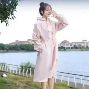 ONM 우비 레인코트 우의 비옷 여자 후드 캐주얼 장마