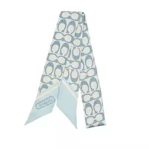 코치 빈티지 시그니처 프린트 스키니 실크 스카프 C2783 LIGHT BLUE