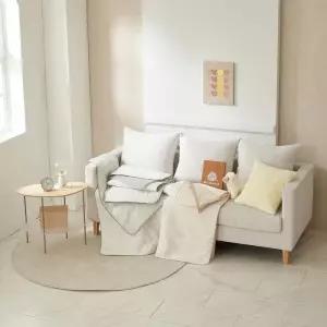 루마인 홈 양모 자수 퀼팅 담요 100x150cm 코스트코 두레샵2508