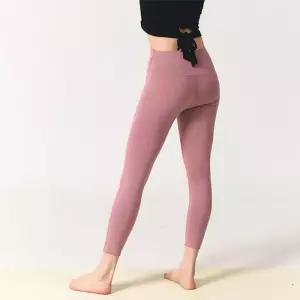 ONM 스포츠 밴딩 8부 레깅스 핑크 1P 스판 요가
