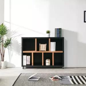 [우아미가구]레올 와이드 2단 책장 1200