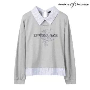 [롯데백화점]나인식스뉴욕 레이어드 스트라이프 맨투맨 긴팔 티셔츠 (NP3LW018L0)