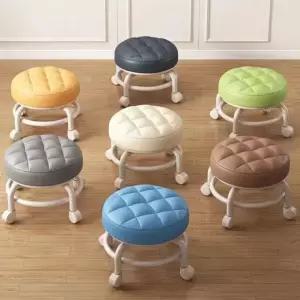 이동식 좌식 청소의자 바퀴달린 작은 원형 작업 의자