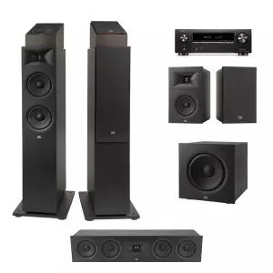 [데논] AVR-X1800H + JBL 260F 5.1.2채널(250B,200P) 애트모스 홈시어터