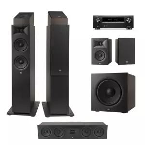 [데논] AVR-X1800H + JBL 260F 5.1.2채널(240B,220P) 애트모스 홈시어터