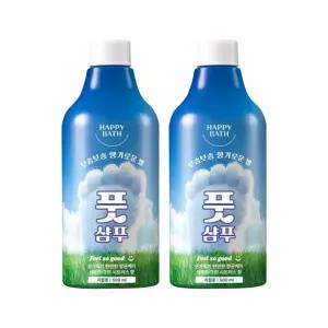 해피바스 필쏘굿 풋샴푸 리필용 500ml 2개