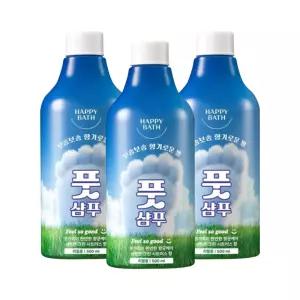 해피바스 필쏘굿 풋샴푸 리필용 500ml 3개