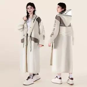 오버핏 롱 레인코트 예쁜 비옷 코트형 전신 패션 우비