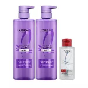 로레알파리 히알루론산 두피 샴푸 660ml 2개 + 랜덤 제품 100ml 