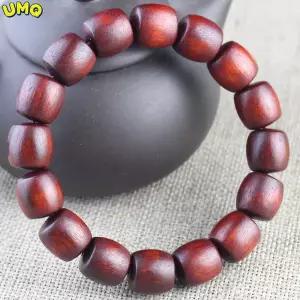 침향팔찌 단단한 나무 잠비아 혈액 샌들 우드 팔찌 개성 버킷 비즈 13mm 문구 부처님 남녀 공용