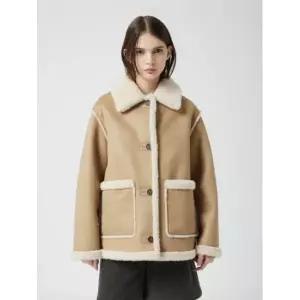 [롯데백화점]씨씨콜렉트 페이크 레더 하프 무스탕 C254PSJ613