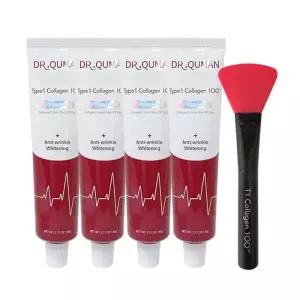 닥터큐먼 콜라겐팩 프리미엄 콜라겐 크림팩 60g 4개+전용스파출라