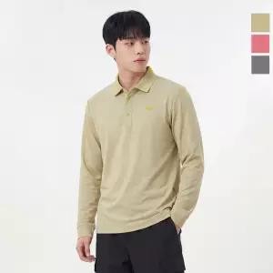 웨스트우드 남성 린넨 긴팔 카라티_WO1MCTP415