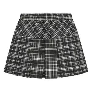 [보리보리/소이]여아 밴딩 체크 맞주름 스커트 24S5852_BK