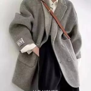 유아몽드 / 데일리 베이직 핸드메이드 울 코트 하프 루즈핏