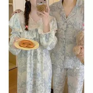 남자 여성 잠옷 커플잠옷 파자마 수면잠옷 결혼선물 신혼부부선물 원피스잠옷